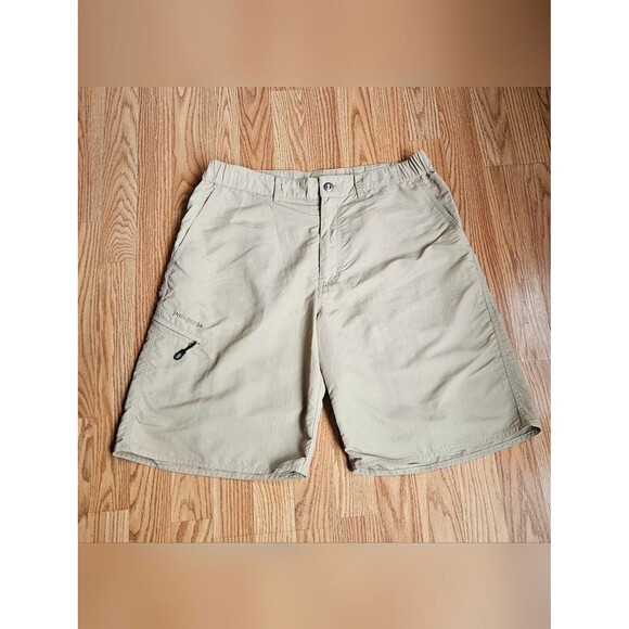 Patagonia Other - Patagonia Men's Quandary Hiking Shorts Khaki Tan Size Large L 10" Inseam Nylon
